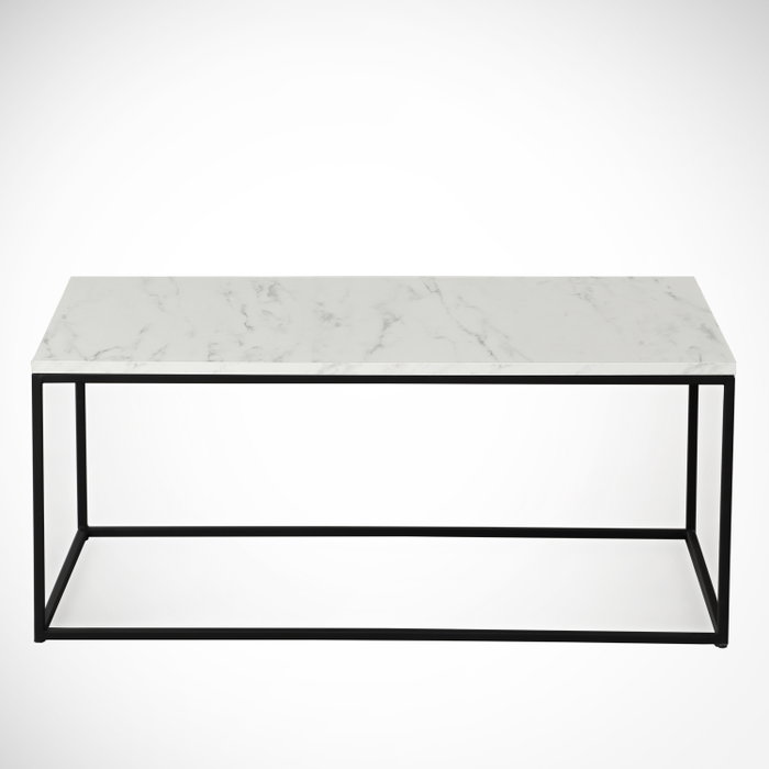 Hanah Home Mesa de Centro Cosco - Marmo Blanco y Negro